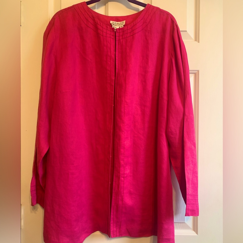 Long Sleeve Linen Jacket